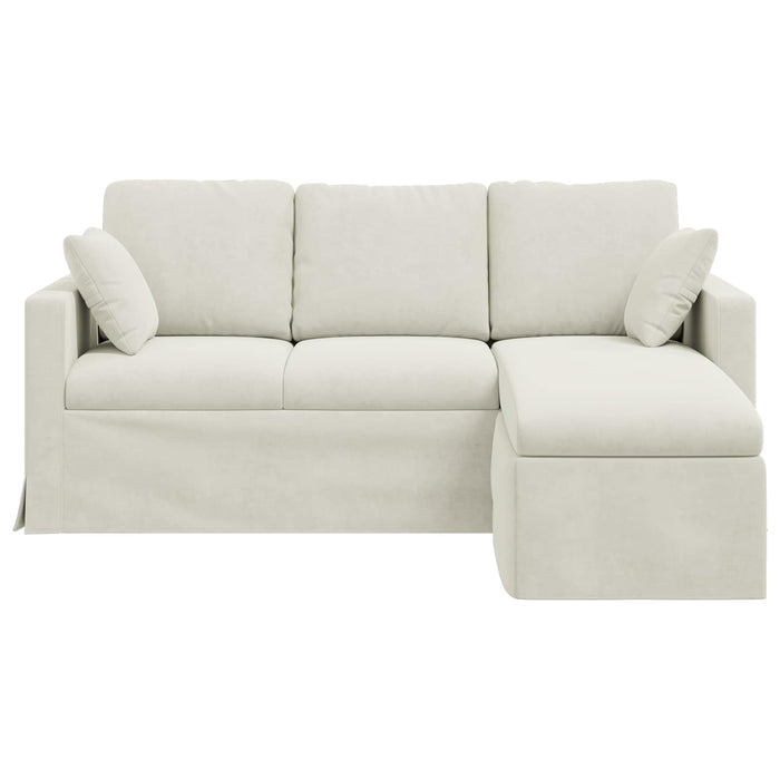 Canapea Crem 178 x 134 x 80 cm Catifea - WALTI WALTI