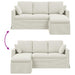 Canapea Crem 178 x 134 x 80 cm Catifea - WALTI WALTI