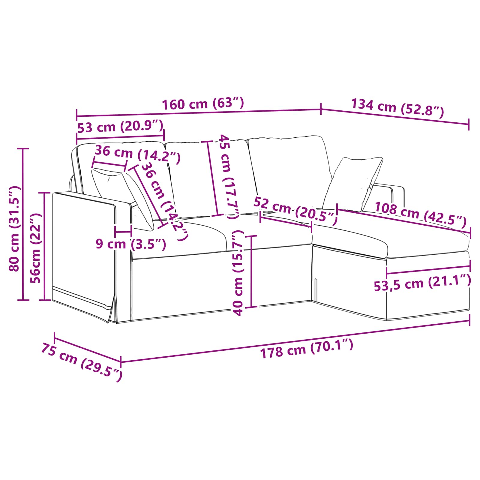 Canapea Crem - WALTI