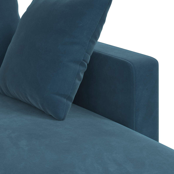 Canapea albastru 178 x 134 x 80 cm Catifea WALTI