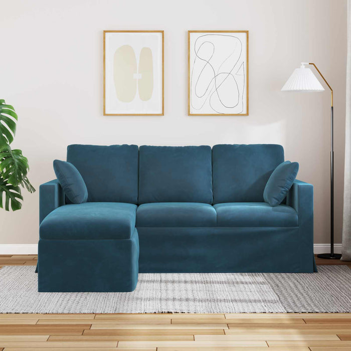 Canapea albastru 178 x 134 x 80 cm Catifea WALTI