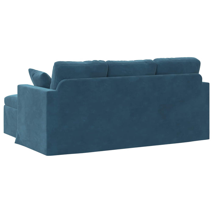 Canapea albastru 178 x 134 x 80 cm Catifea WALTI