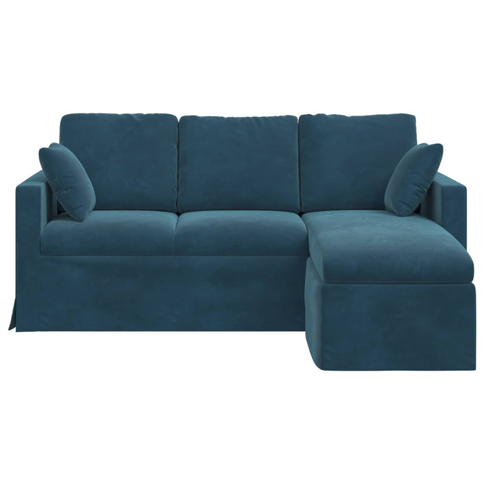 Canapea albastru 178 x 134 x 80 cm Catifea WALTI