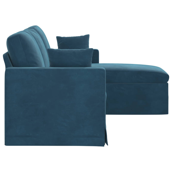 Canapea albastru 178 x 134 x 80 cm Catifea WALTI