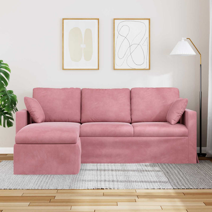 Canapea Roz 198 x 134 x 80 cm Catifea WALTI