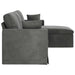 Canapea Gri închis 228 x 134 x 80 cm Catifea - WALTI WALTI