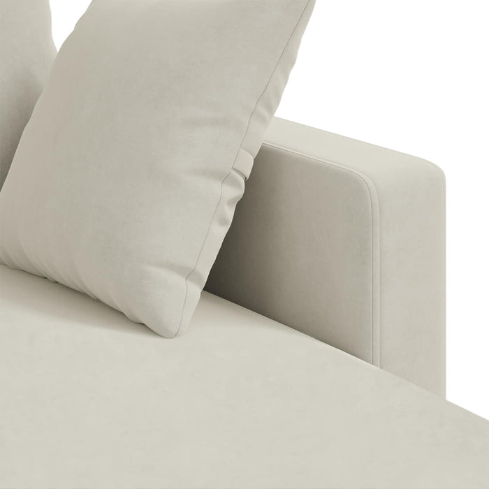 Canapea Crem 228 x 134 x 80 cm Catifea WALTI