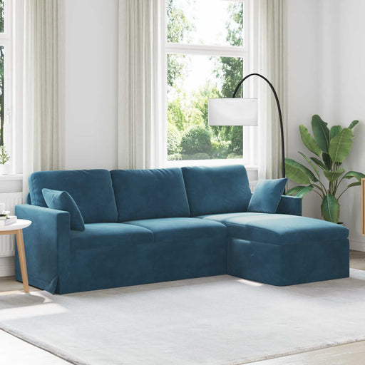 Canapea albastru 228 x 134 x 80 cm Catifea - WALTI WALTI