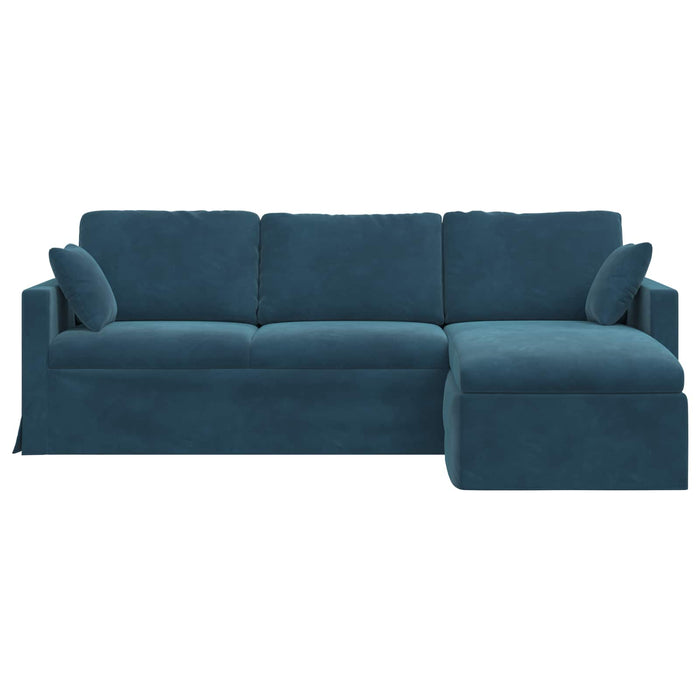 Canapea albastru 228 x 134 x 80 cm Catifea - WALTI WALTI