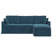 Canapea albastru 228 x 134 x 80 cm Catifea - WALTI WALTI
