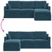 Canapea albastru 228 x 134 x 80 cm Catifea - WALTI WALTI
