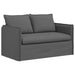 Canapea Gri închis 195 x 82 x 85 cm Metal - WALTI WALTI