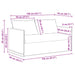 Canapea Negru 195 x 82 x 85 cm Metal - WALTI WALTI
