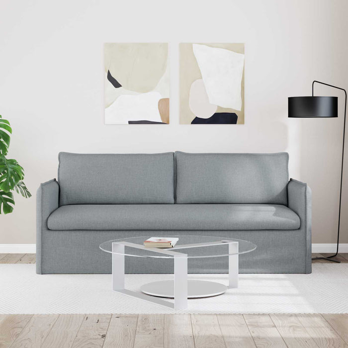 Canapea Gri deschis 195 x 82 x 85 cm Metal - WALTI WALTI