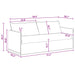 Canapea Gri închis 195 x 82 x 85 cm Metal - WALTI WALTI