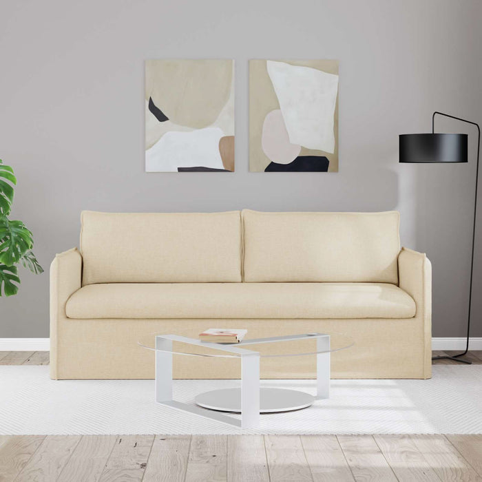 Canapea Crem 195 x 82 x 85 cm Metal - WALTI WALTI