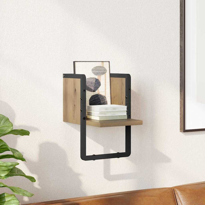 Raft de perete Stejar artizanal 20 x 25 x 30 cm Lemn compozit - WALTI WALTI