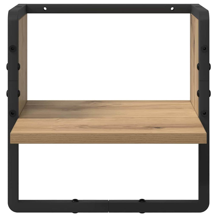 Raft de perete Stejar artizanal 30 x 25 x 30 cm Lemn compozit - WALTI WALTI