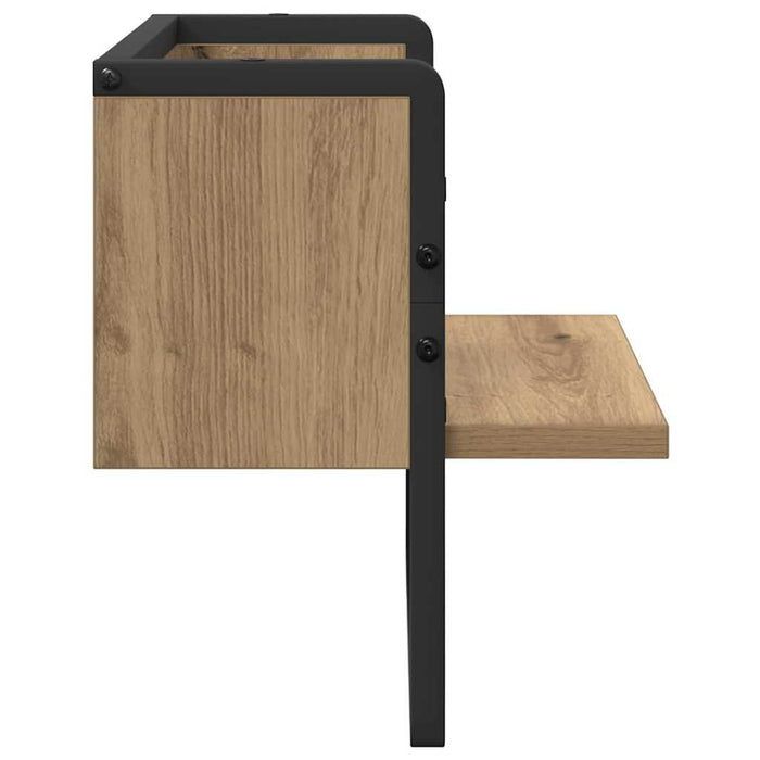 Raft de perete Stejar artizanal 30 x 25 x 30 cm Lemn compozit - WALTI WALTI
