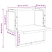 Raft de perete Stejar artizanal 30 x 25 x 30 cm Lemn compozit - WALTI WALTI