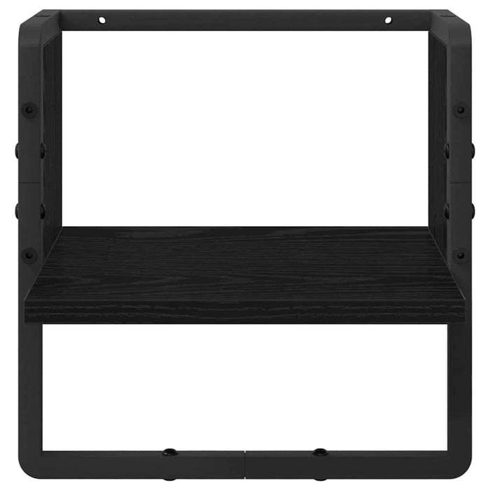 Raft de perete Stejar Negru 30 x 25 x 30 cm Lemn compozit - WALTI WALTI