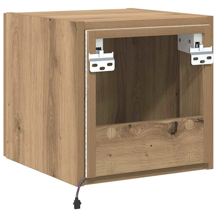 Dulap TV de perete Pe perete Stejar artizanal 30,5 x 35 x 30 cm - WALTI WALTI