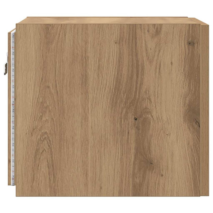 Dulap TV de perete Pe perete Stejar artizanal 30,5 x 35 x 30 cm - WALTI WALTI
