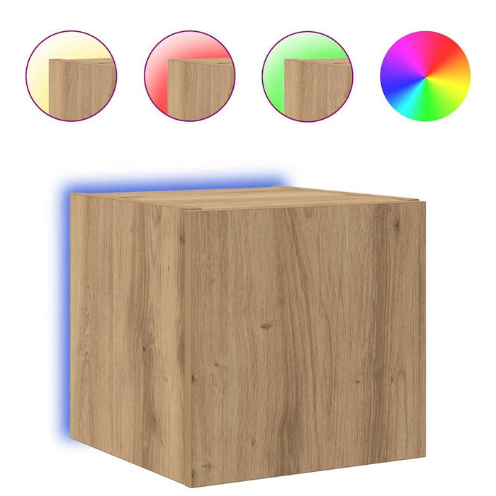Dulap TV de perete Pe perete Stejar artizanal 30,5 x 35 x 30 cm - WALTI WALTI