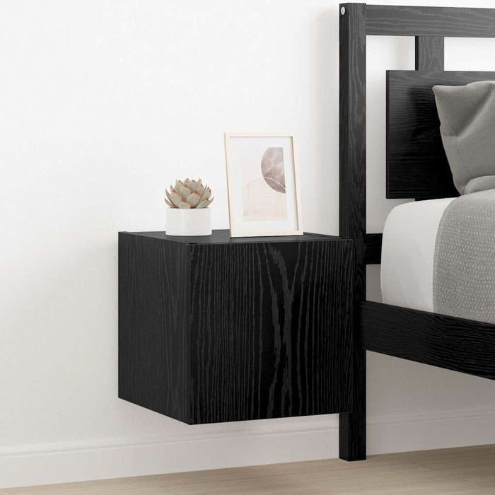 Dulap TV de perete Stejar Negru 30,5 x 35 x 30 cm Lemn compozit - WALTI WALTI