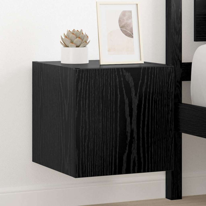 Dulap TV de perete Stejar Negru 30,5 x 35 x 30 cm Lemn compozit - WALTI WALTI
