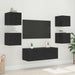 Dulap TV de perete Stejar Negru 30,5 x 35 x 30 cm Lemn compozit - WALTI WALTI