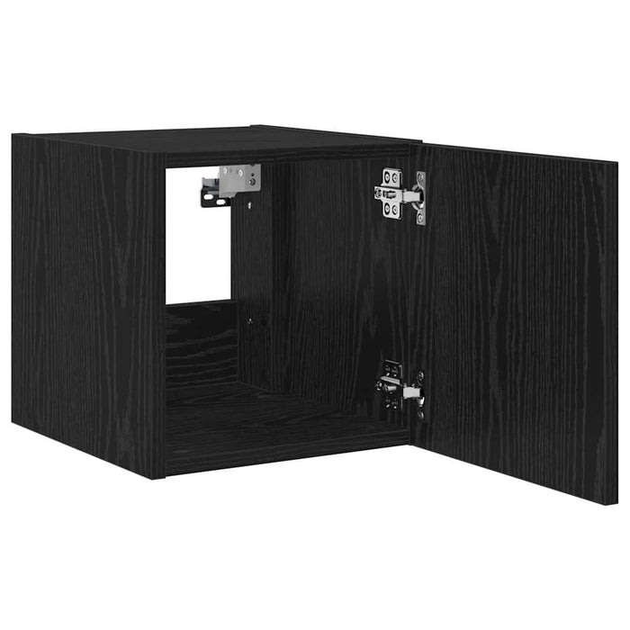 Dulap TV de perete Stejar Negru 30,5 x 35 x 30 cm Lemn compozit - WALTI WALTI