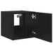 Dulap TV de perete Stejar Negru 30,5 x 35 x 30 cm Lemn compozit - WALTI WALTI