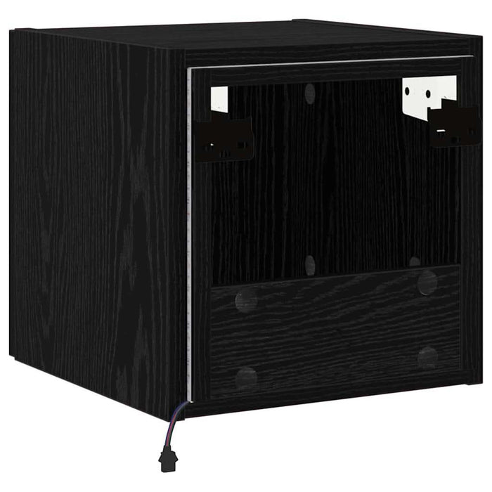 Dulap TV de perete Stejar Negru 30,5 x 35 x 30 cm Lemn compozit - WALTI WALTI