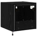 Dulap TV de perete Stejar Negru 30,5 x 35 x 30 cm Lemn compozit - WALTI WALTI