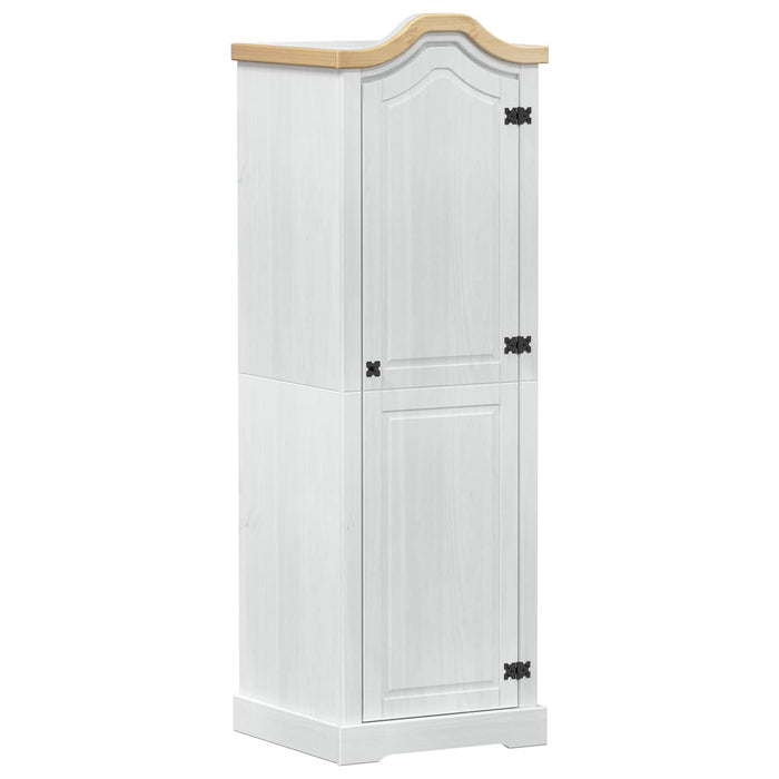 Dulapuri cu raft cu ușă Alb 55 x 52 x 170 cm Lemn de pin masiv - WALTI WALTI