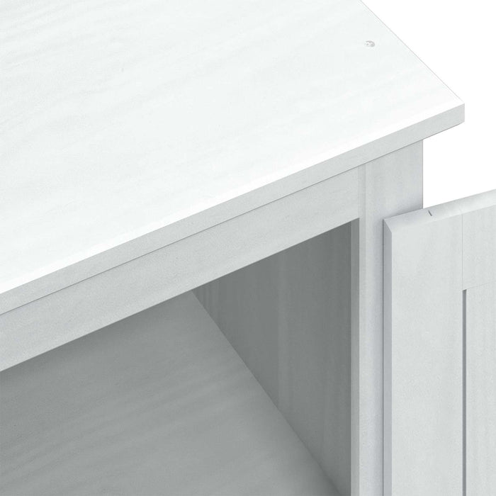 Dulapuri cu sertar Alb 55 x 50 x 170 cm Lemn de pin masiv - WALTI WALTI