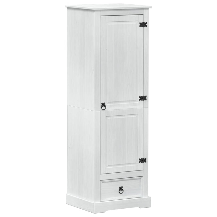Dulapuri cu sertar Alb 55 x 50 x 170 cm Lemn de pin masiv - WALTI WALTI