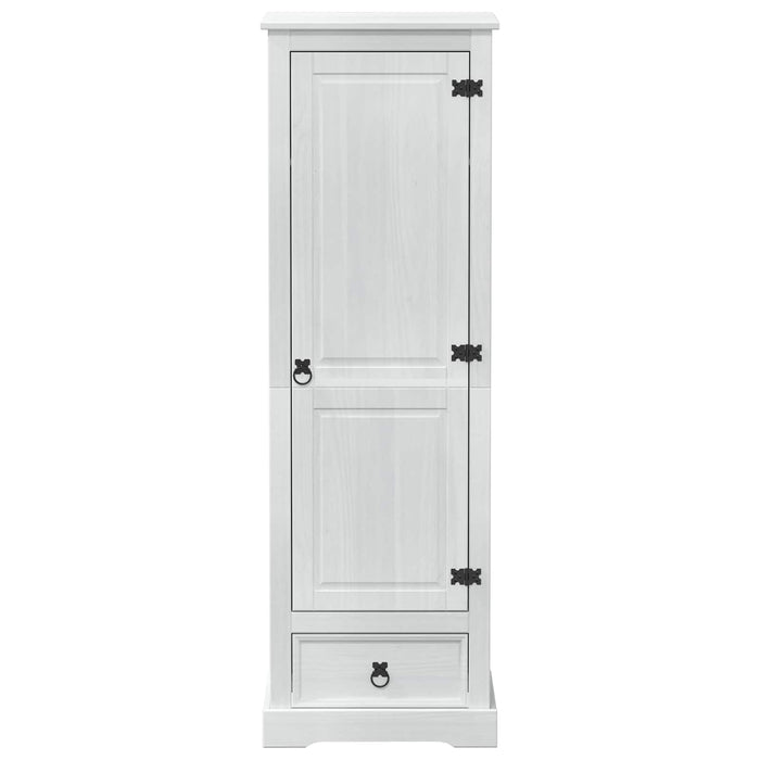 Dulapuri cu sertar Alb 55 x 50 x 170 cm Lemn de pin masiv - WALTI WALTI