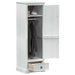 Dulapuri cu sertar Alb 55 x 50 x 170 cm Lemn de pin masiv - WALTI WALTI