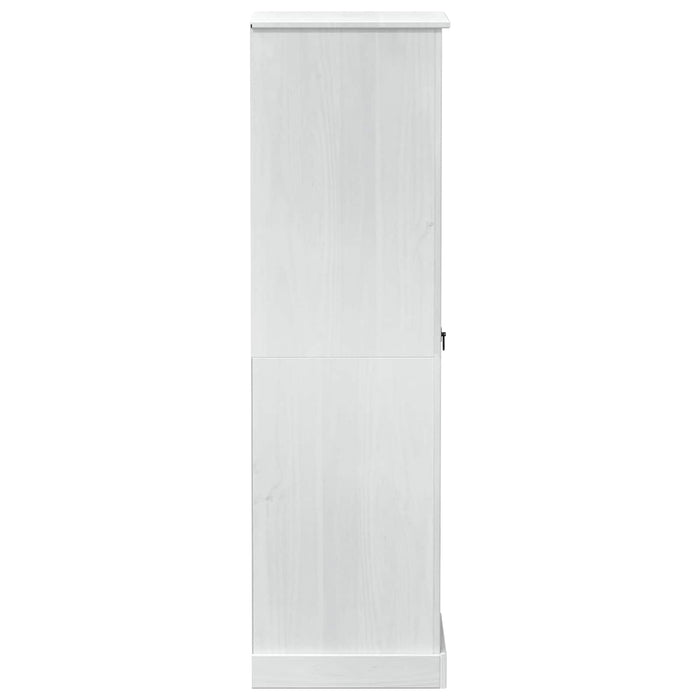 Dulapuri cu sertar Alb 55 x 50 x 170 cm Lemn de pin masiv - WALTI WALTI