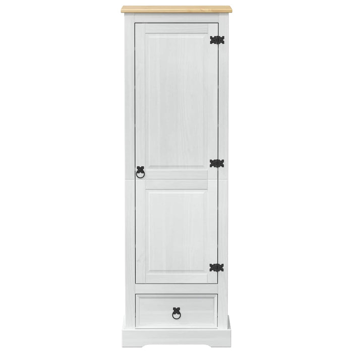Dulapuri cu sertar Alb 55 x 38 x 170 cm Lemn de pin masiv - WALTI WALTI