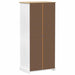 Dulapuri cu sertar Alb 76 x 50 x 170 cm Lemn de pin masiv - WALTI WALTI