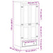 Dulapuri cu sertar Alb 76 x 50 x 170 cm Lemn de pin masiv - WALTI WALTI