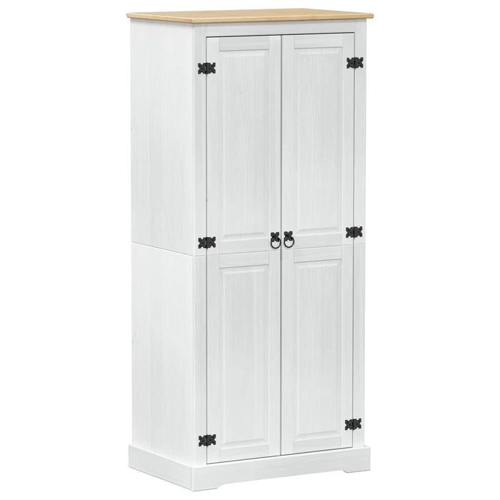 Dulapuri cu raft cu ușă Alb 76 x 50 x 170 cm Lemn de pin masiv - WALTI WALTI