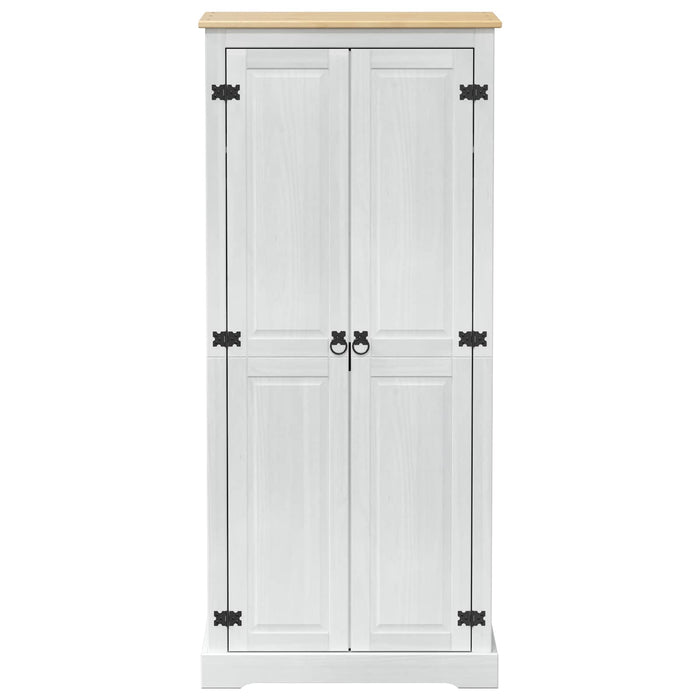Dulapuri cu raft cu ușă Alb 76 x 50 x 170 cm Lemn de pin masiv - WALTI WALTI