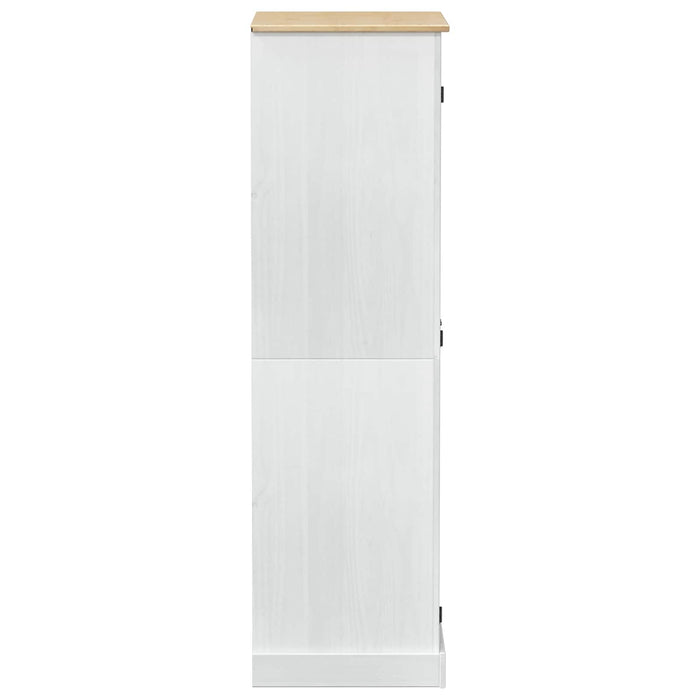Dulapuri cu raft cu ușă Alb 76 x 50 x 170 cm Lemn de pin masiv - WALTI WALTI