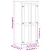 Dulapuri cu raft cu ușă Alb 76 x 50 x 170 cm Lemn de pin masiv - WALTI WALTI