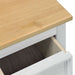 storage box cu sertar Alb 90 x 78 x 45 cm Lemn de pin masiv - WALTI WALTI