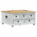 storage box cu sertar Alb 90 x 78 x 45 cm Lemn de pin masiv - WALTI WALTI